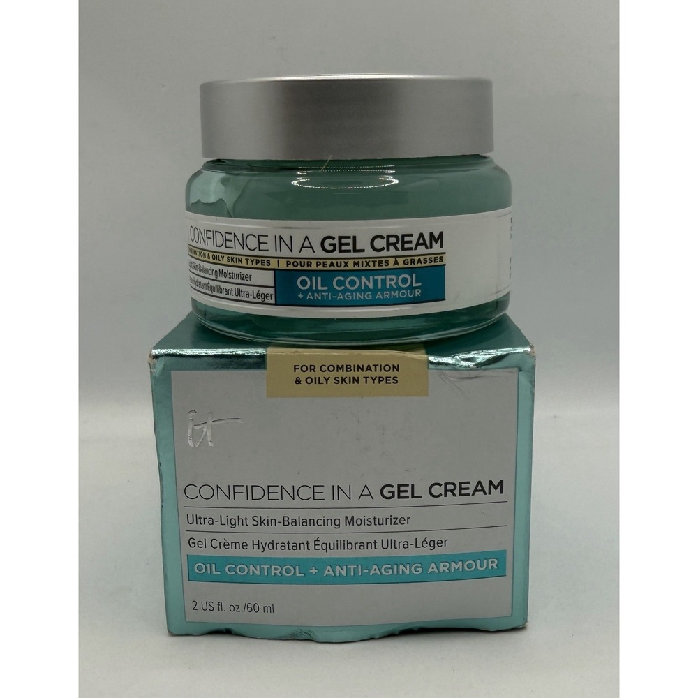 it Cosmetics Confidence In A Gel Ultra-Light Skin-Balancing Moisturizer 2 oz NEW